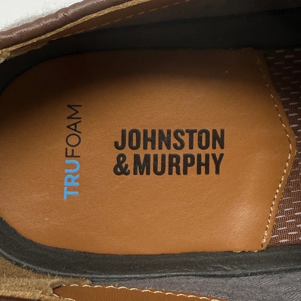 Johnston & Murphy Mens Upton Knit Wingtip Gray‎ Dress Sneaker 20-5368 Size 10M
